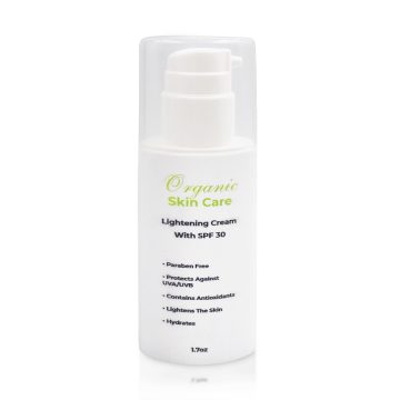 Organic Skin Lightening Cream With SPF 30