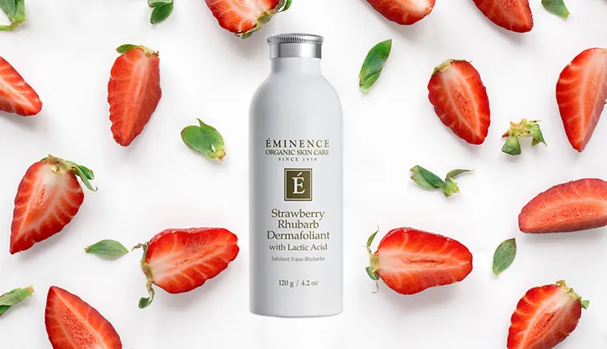 Organic Ingredients For Acne-Prone Skin - strawberry and lactic acid exfoliant