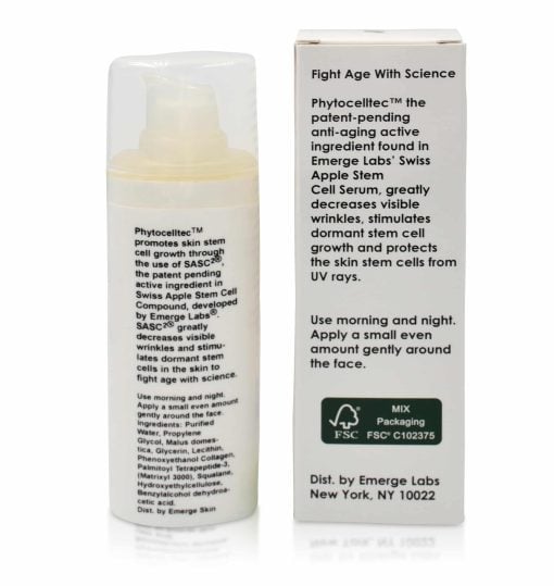 Emerge Labs Swiss Apple Stem Cell Serum and Anti-Aging Moisturizer for Face, Anti-Wrinkle Skin Care for Younger, Healthier Looking Skin - 1oz 3