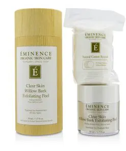 Organic Ingredients For Acne-Prone Skin Eminence Clear Skin Willow Bark Exfoliating Peel