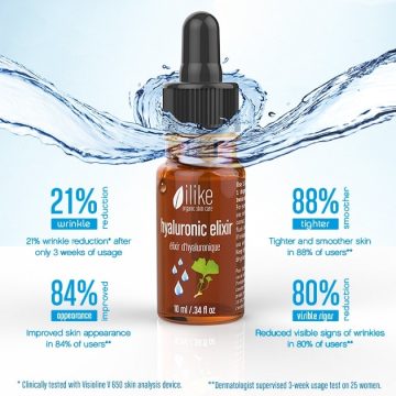 Ilike Organics Skin Care Hyaluronic Elixir - .34oz 1