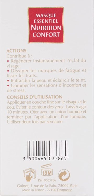 Guinot Masque Essentiel Nutrition Confort | Instant Radiance Moisturizing Mask - 1.7 oz 2