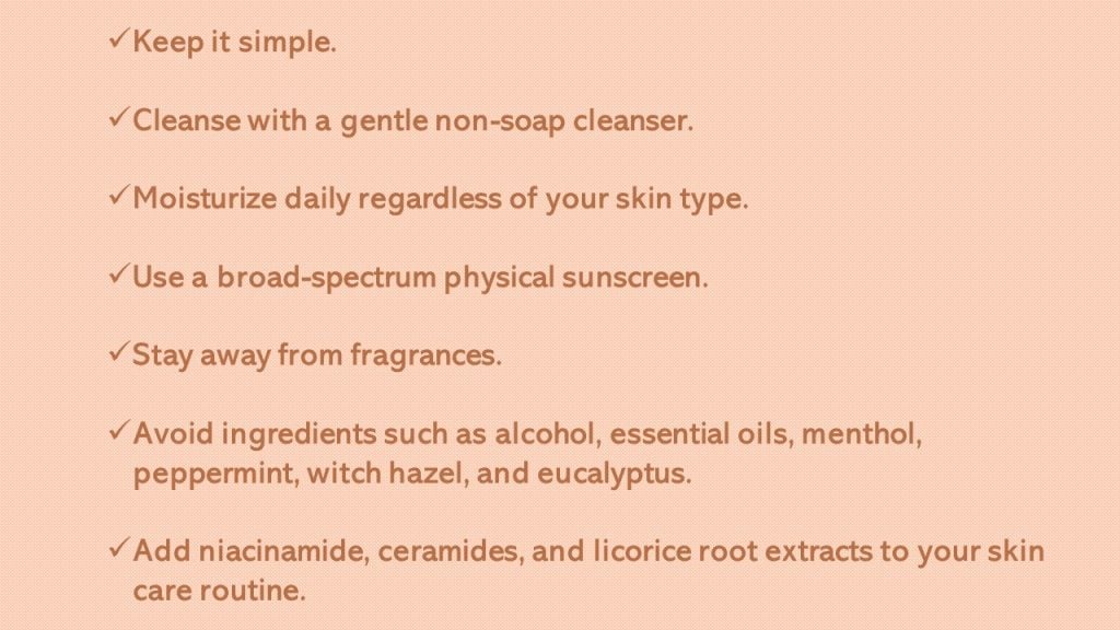 skin condition rosacea; tips for rosacea skin rash