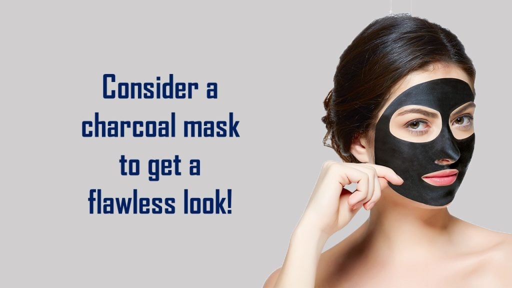 blackheads removal with a charcoal mask