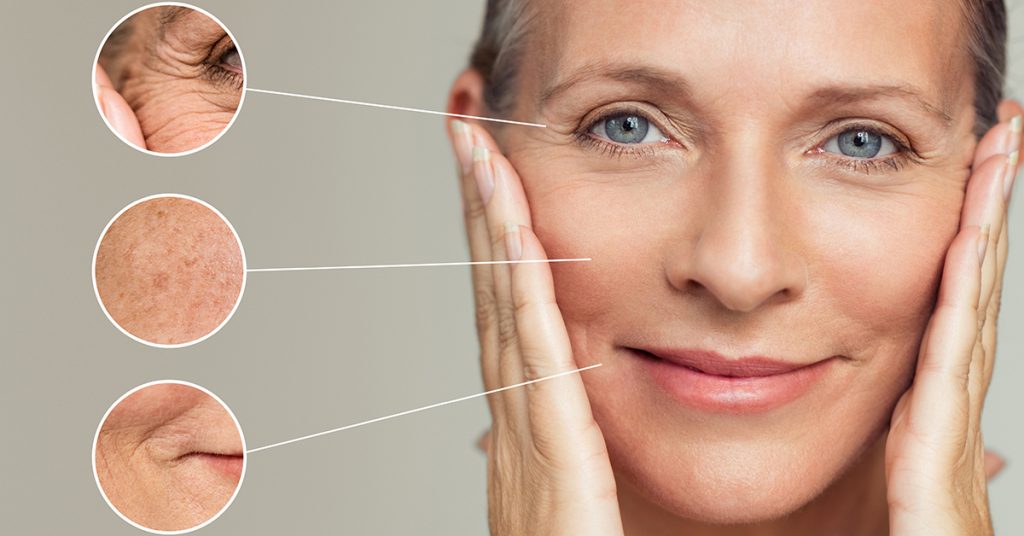 How does a consistent skin care routine help in slowing down the aging process