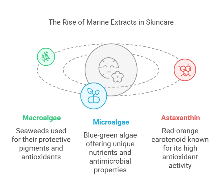 Marine Extracts: Algae and Astaxanthin