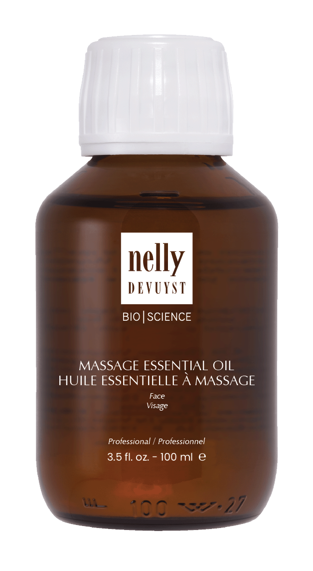 Nelly De Vuyst Massage Essential Oil Face – 100ml / 3.38 fl oz (Professional Size)