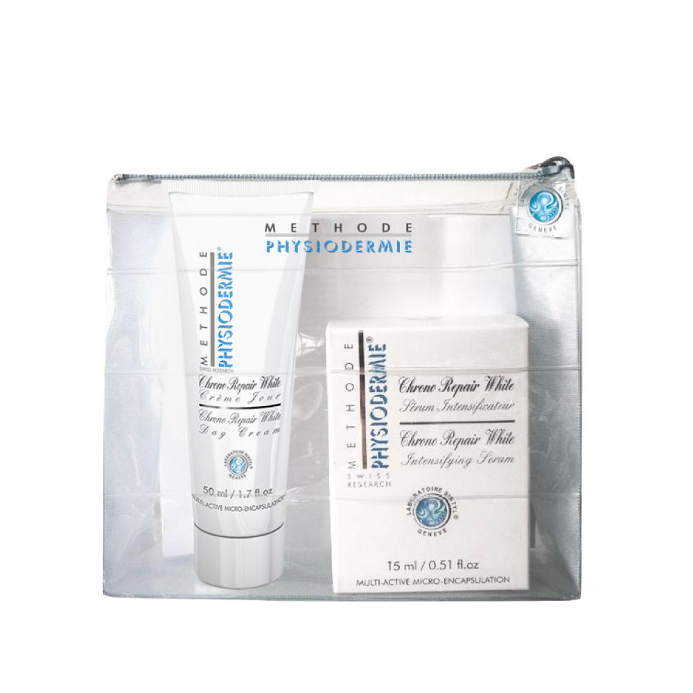 Physiodermie Chrono Repair White Day Cream and Action Serum Duo