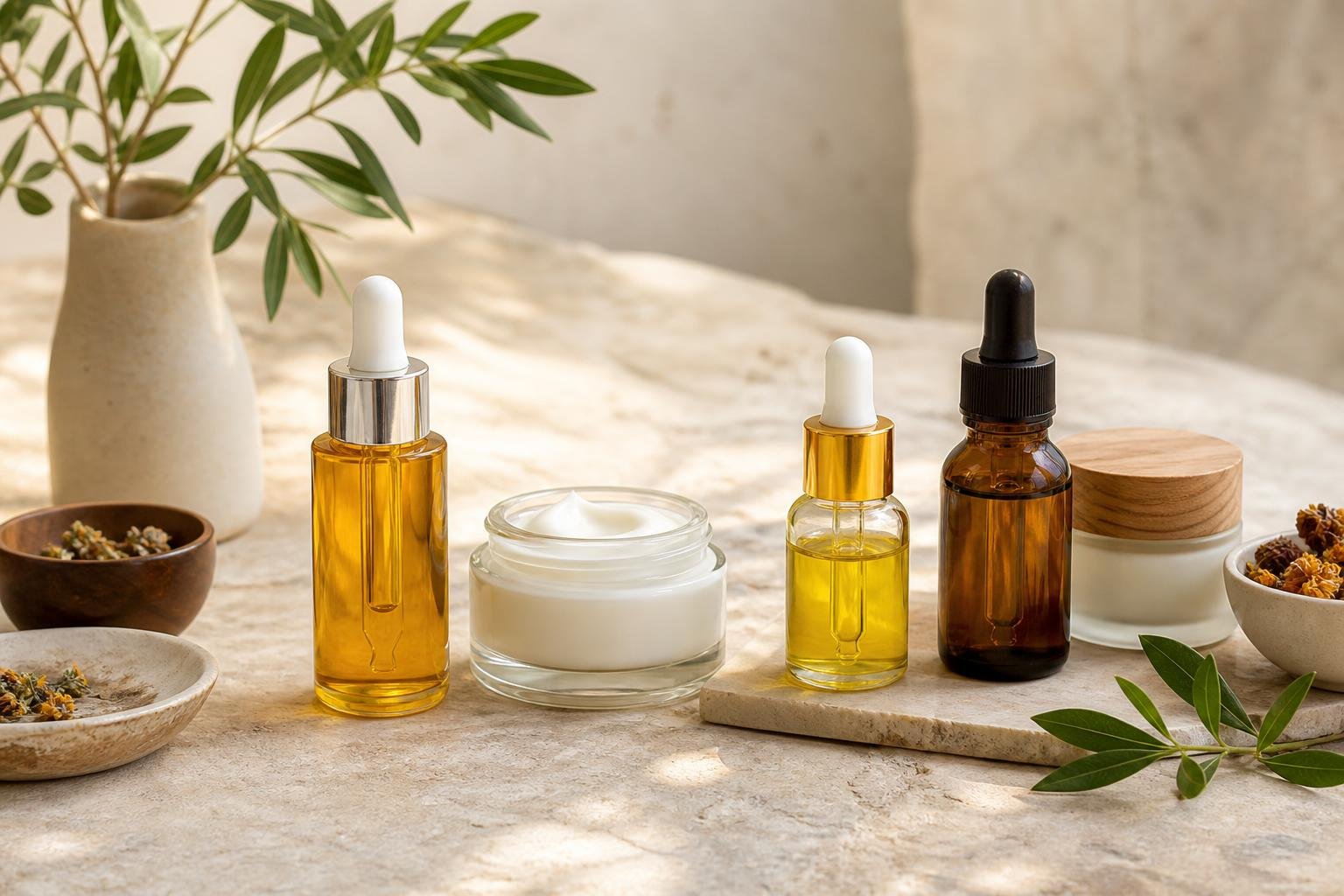 Organic Face Oils and Moisturizers